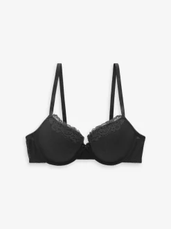 Zwart - A-DD push-up gevoerde balconettebeha