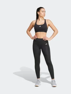 Zwart - adidas Optime Essentials legging met opbergzakje en volledige lengte