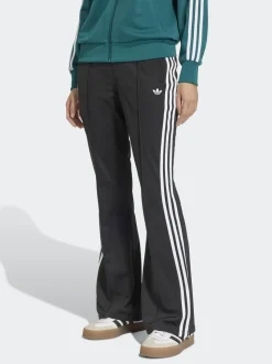 Zwart - adidas Originals BB Firebird Trackpant Flare Trousers