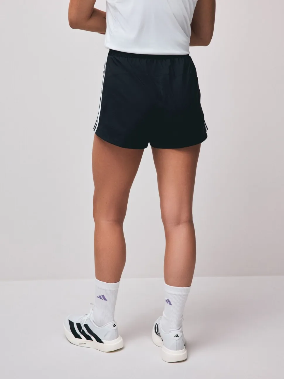 Zwart - adidas Pacer geweven shorts