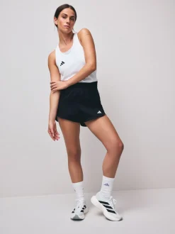 Zwart - adidas Pacer geweven shorts