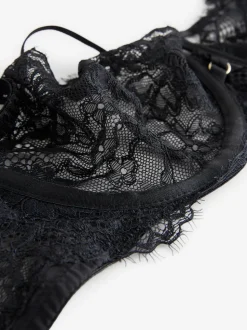 Zwart - A-E Lace Bra