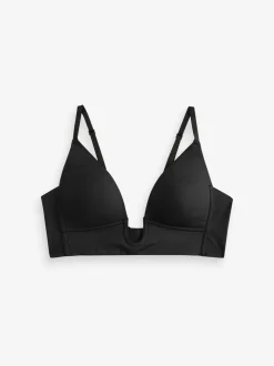 Zwart - A-E Multiway-bh met diep decolleté