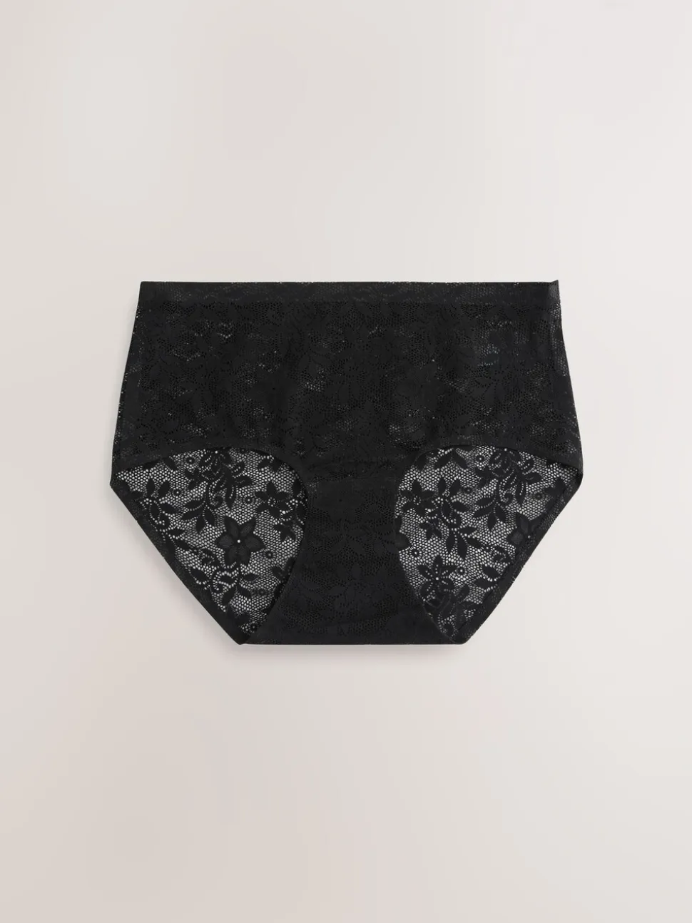 Zwart - All-Over Lace No VPL Knickers 3 Pack