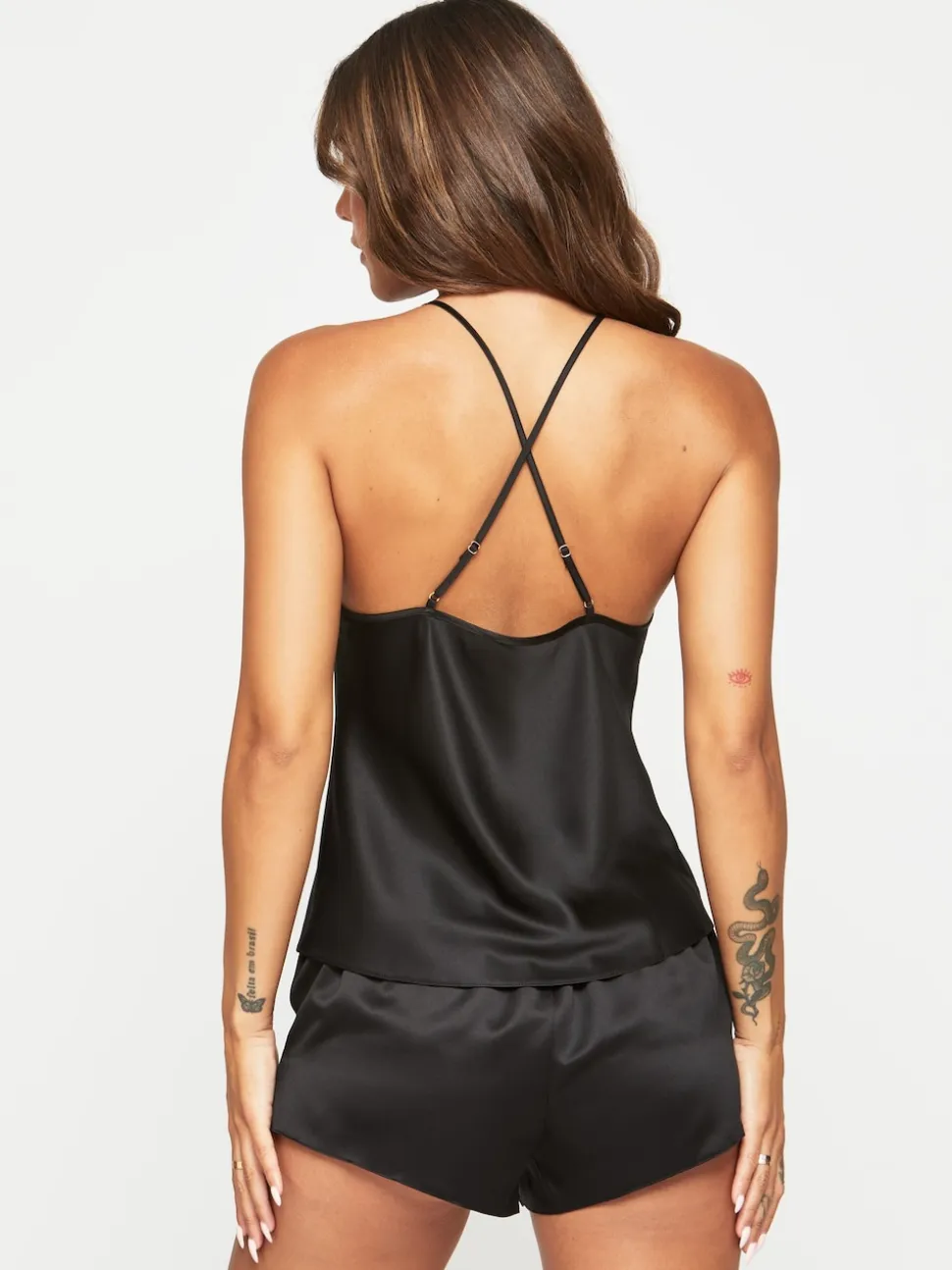 Zwart - Ann Summers Adoration set met cami van satijn en kant