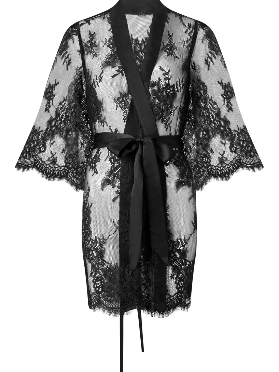 Zwart - Ann Summers Availing All Over Lace Robe