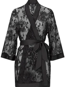 Zwart - Ann Summers The Dark Hours kamerjas