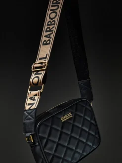 Zwart - Barbour® International gewatteerde Sloane crossbodytas