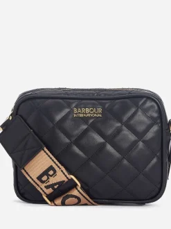 Zwart - Barbour® International gewatteerde Sloane crossbodytas