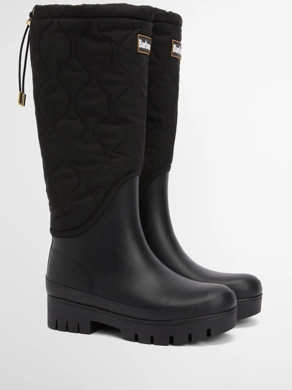 Zwart - Barbour® Marnie Quilted Tall Wellington Boots