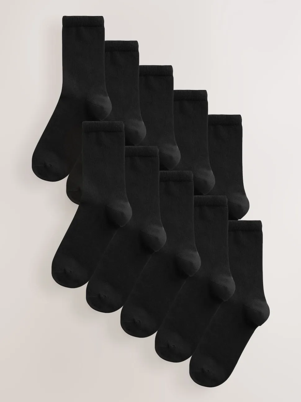 Zwart - Basic Ankle Socks 10 Pack