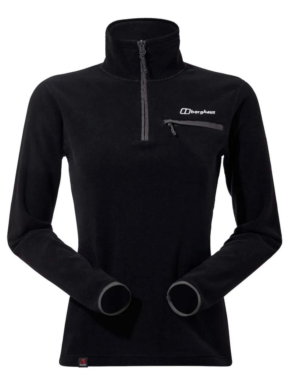Zwart - Berghaus Prism 2,0 Fleece met rits tot aan de borst