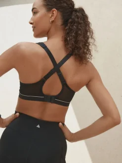 Zwart - B-G Active Sports hoge impact Dry Tech beha zonder vulling