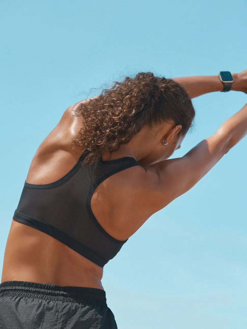 Zwart - B-GG Active Sports high impact Dry Tech-sportbeha met rits aan de voorkant