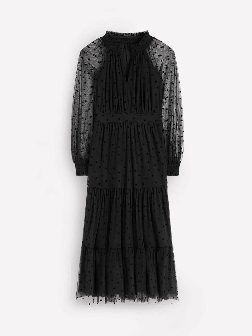 Zwart - Boden Lucille Tulle Midi Dress