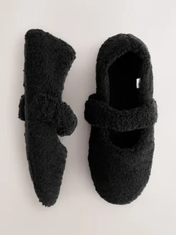 Zwart - Borg Ballet Slippers