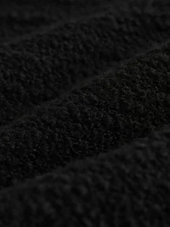 Zwart - Bouclé shacket