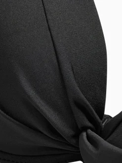 Zwart - Buikcorrigerende bikinitop met vulling en beugel