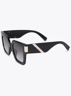 Zwart - Carvela Chunky Flare Sunglasses