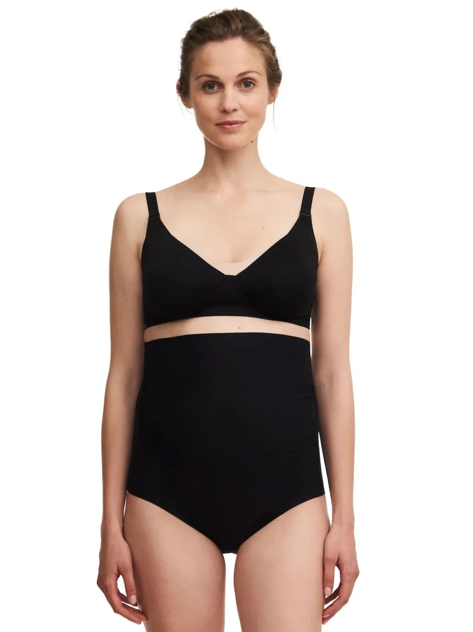 Zwart - Chantelle Maternity Pure Smooth High Waisted Bump Knickers