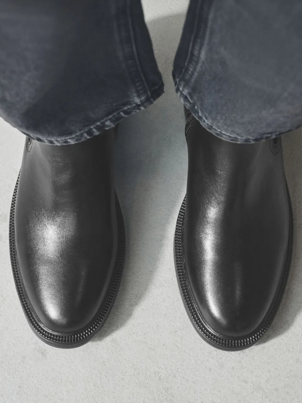 Zwart - Chelsea Boots met gesp