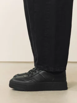 Zwart - Cleat Chunky sneakers met vetersluiting