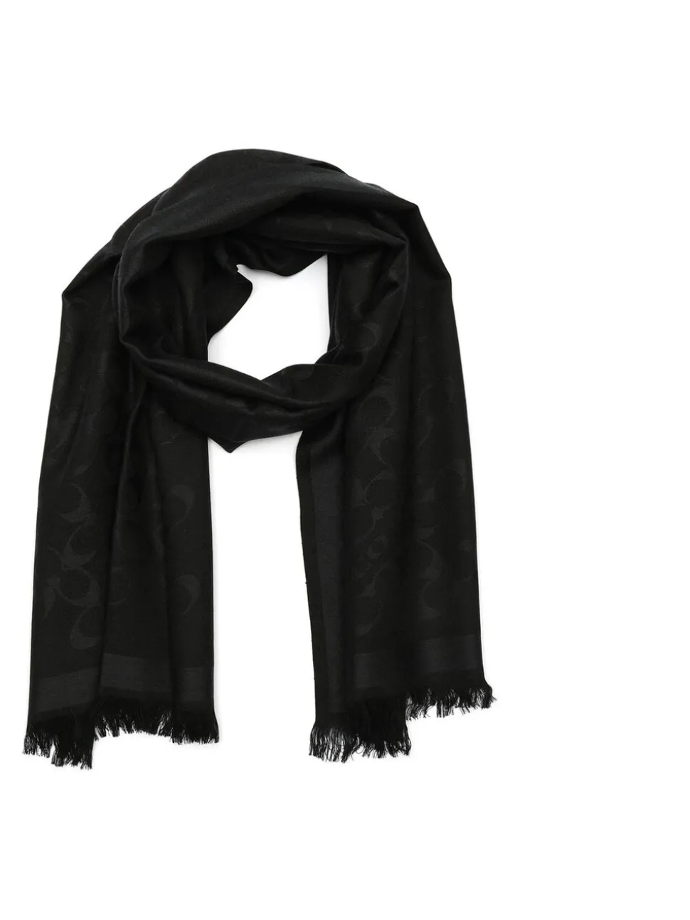 Zwart - COACH Bias Signature C Oblong Scarve
