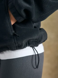 Zwart - Columbia Benton Springs pullover-fleece met halve drukknoop voor dames