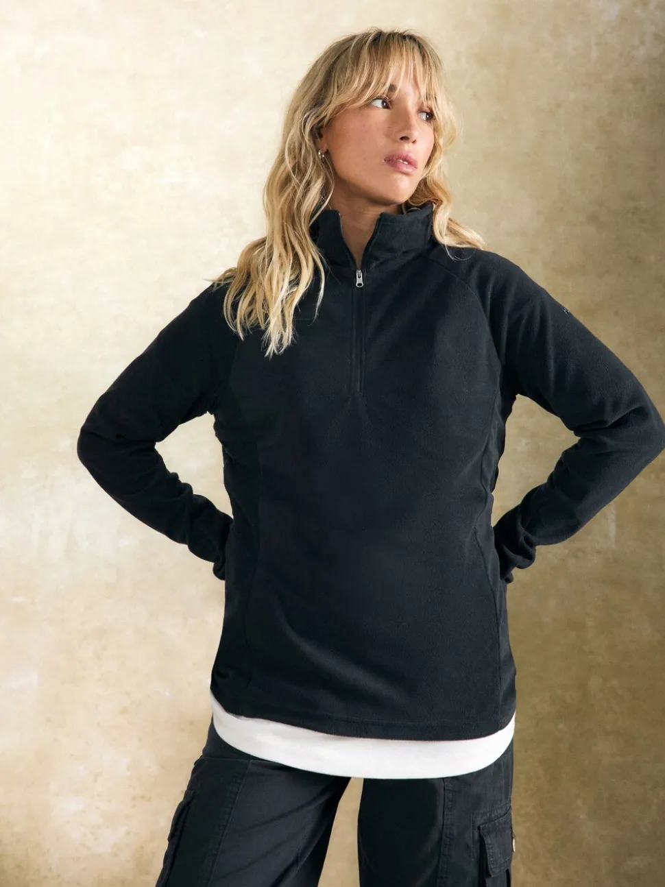 Zwart - Columbia Womens Glacial IV Half Zip Fleece
