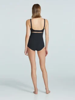 Zwart - Commando - Klassieke vormgevende kleding met hoge taille en oplossingen