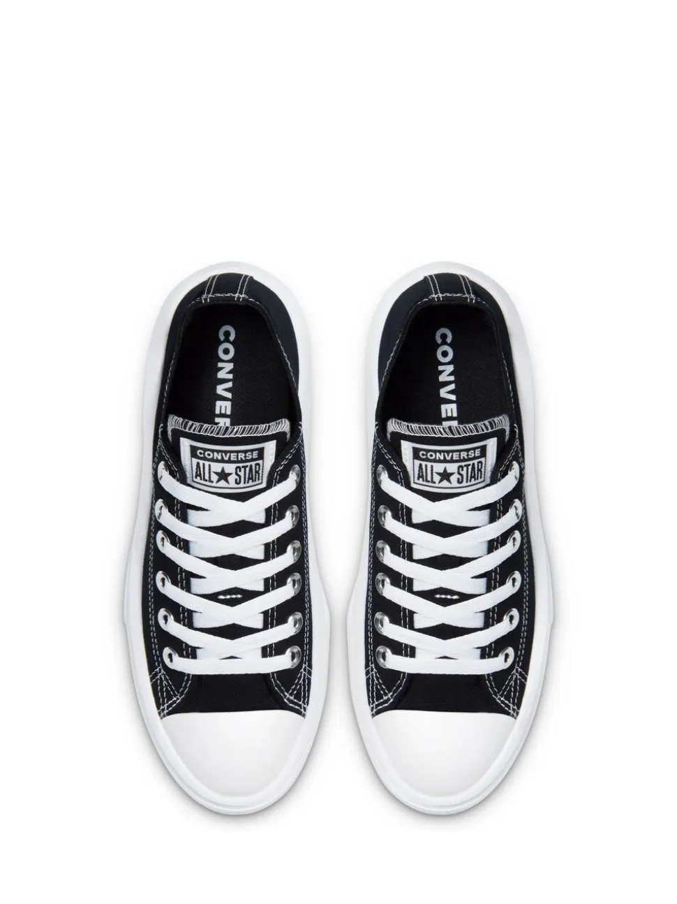 Zwart - Converse All Star Move Chuck Ox sneakers met plateauzool