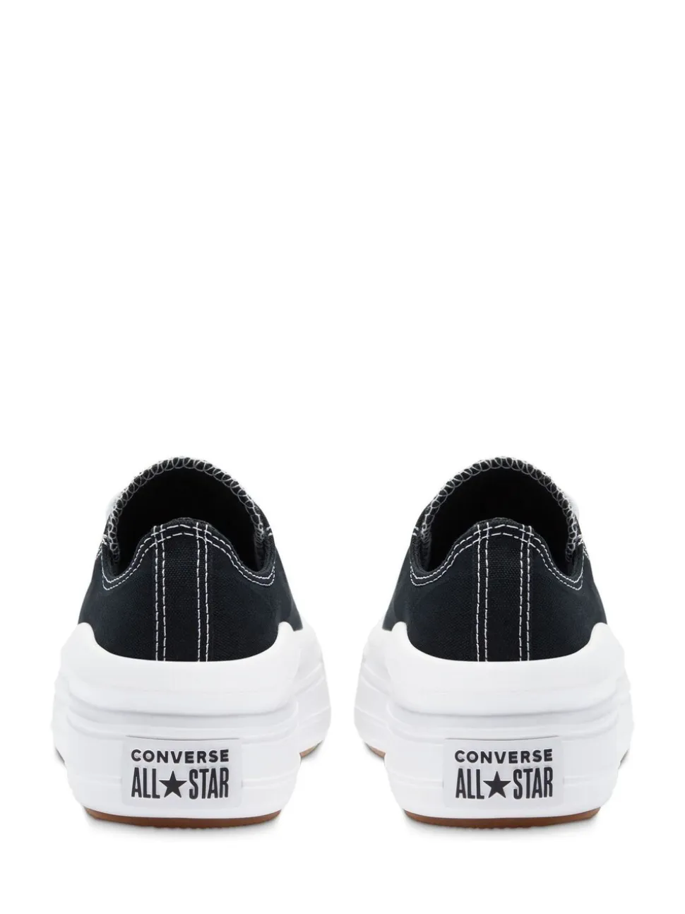 Zwart - Converse All Star Move Chuck Ox sneakers met plateauzool