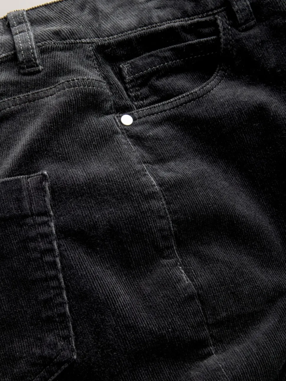 Zwart - Corduroy boot cut broek