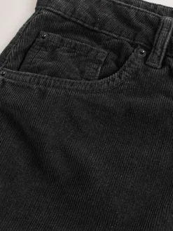 Zwart - Corduroy broeken Barrel jeans