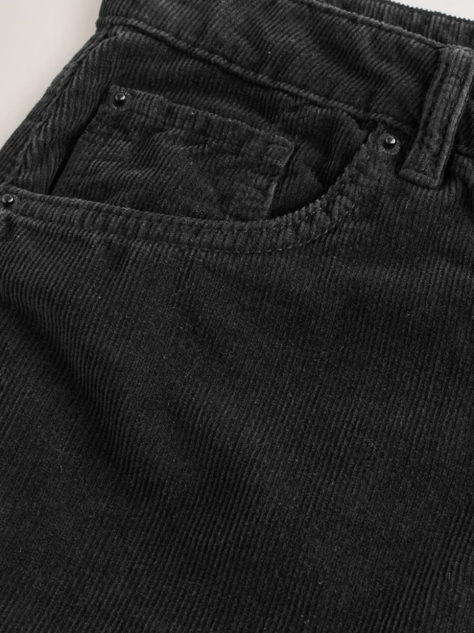 Zwart - Corduroy broeken Barrel jeans