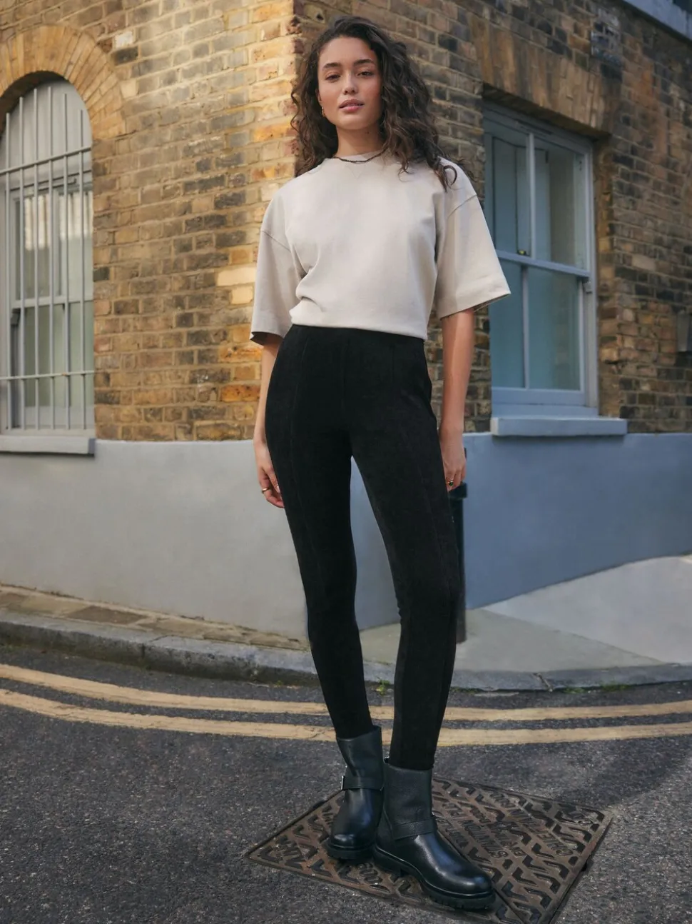 Zwart - Corduroy legging