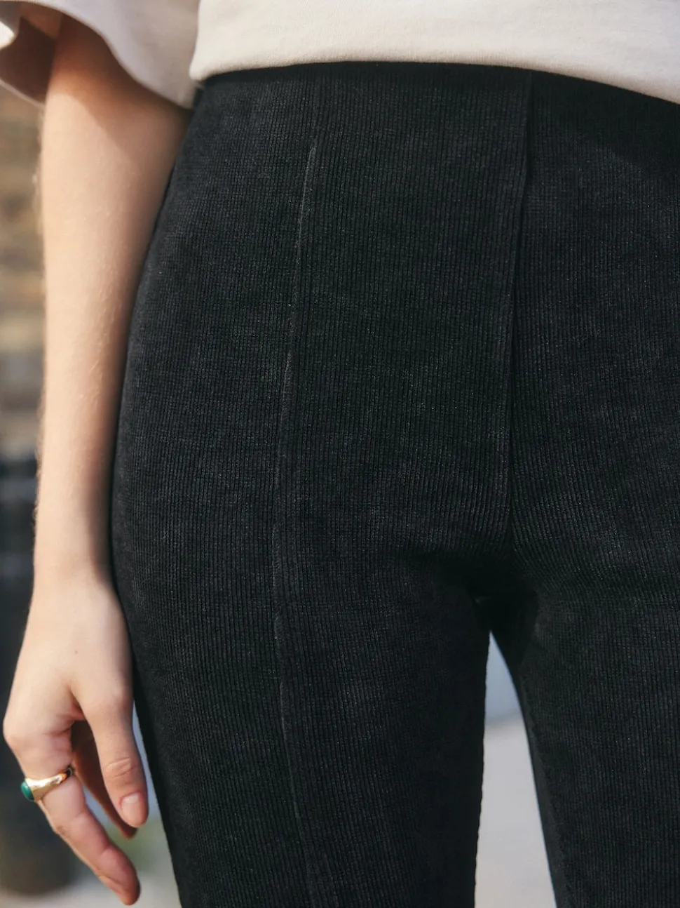 Zwart - Corduroy legging