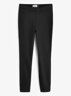Zwart - Cropped denim jersey legging