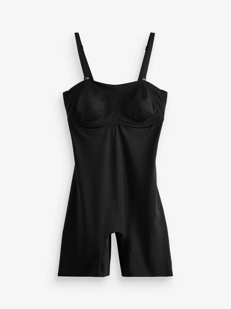 Zwart - DD+ minimaliserende buikcorrigerend ondergoed met bandeau en pijpjes