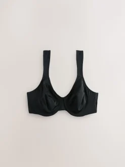 Zwart - DD+ Supersoft Comfort Padded Strap Minimising Full Cup Bra