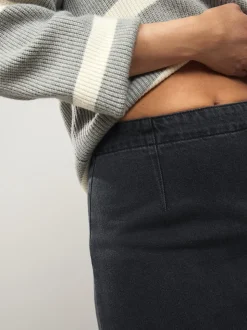 Zwart - Denim minirok