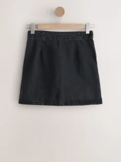 Zwart - Denim minirok