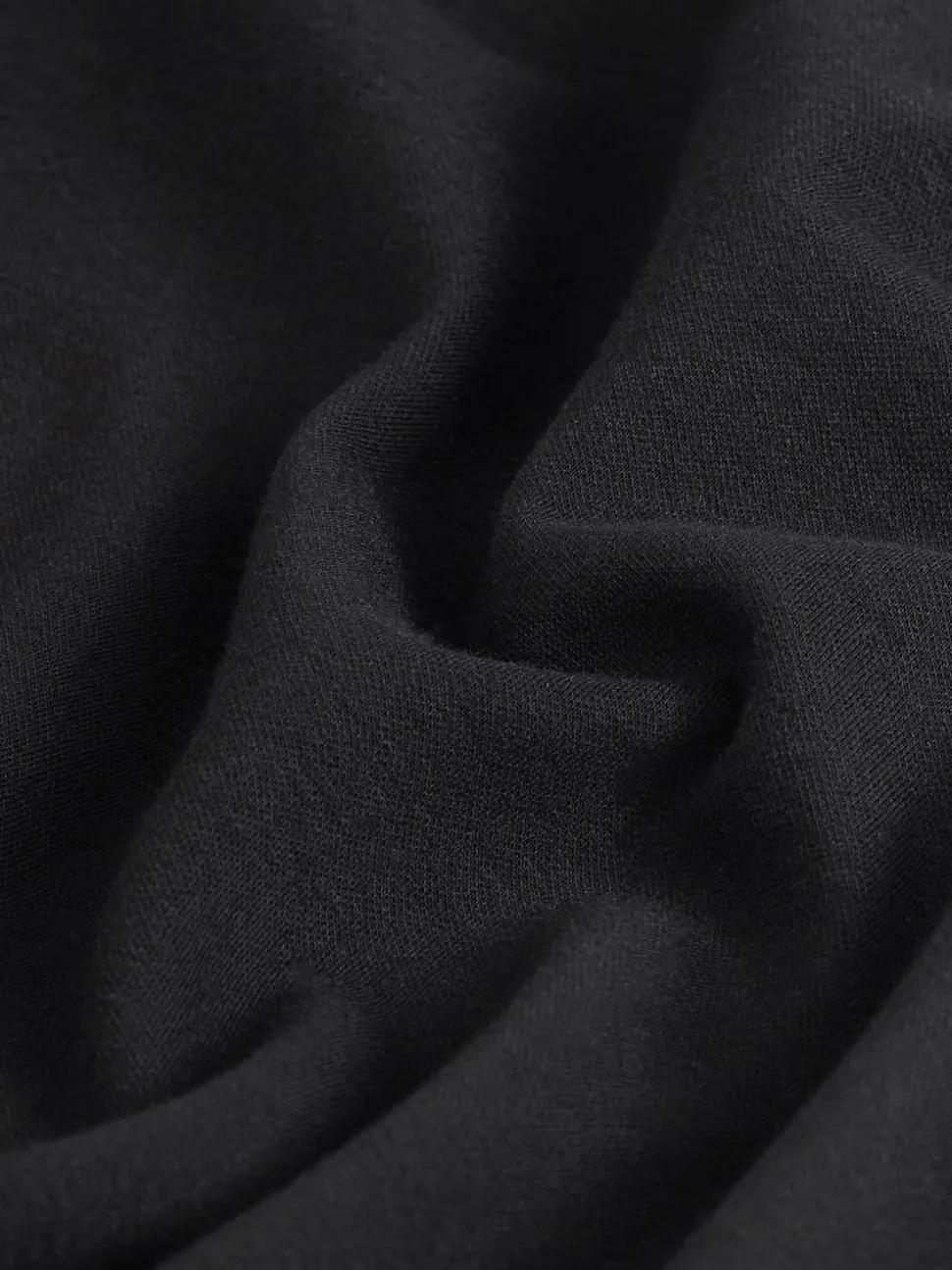 Zwart - Dik T-shirt met lange mouwen en ronde hals