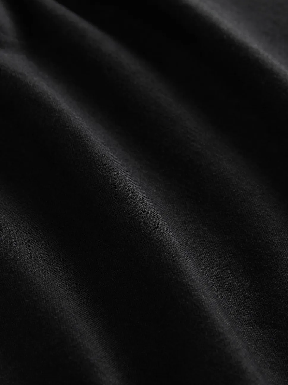 Zwart - Dik T-shirt met ronde hals en korte mouwen