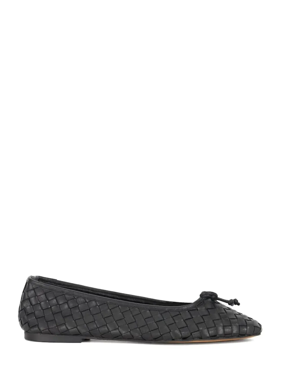 Zwart - Dune London Heat Woven Ballerina Shoes