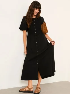 Zwart - FatFace Jersey Midi Dress