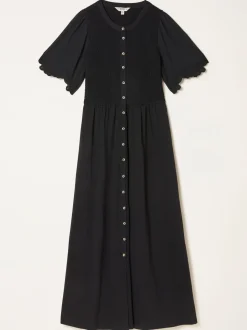 Zwart - FatFace Jersey Midi Dress