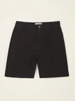 Zwart - FatFace linnen shorts