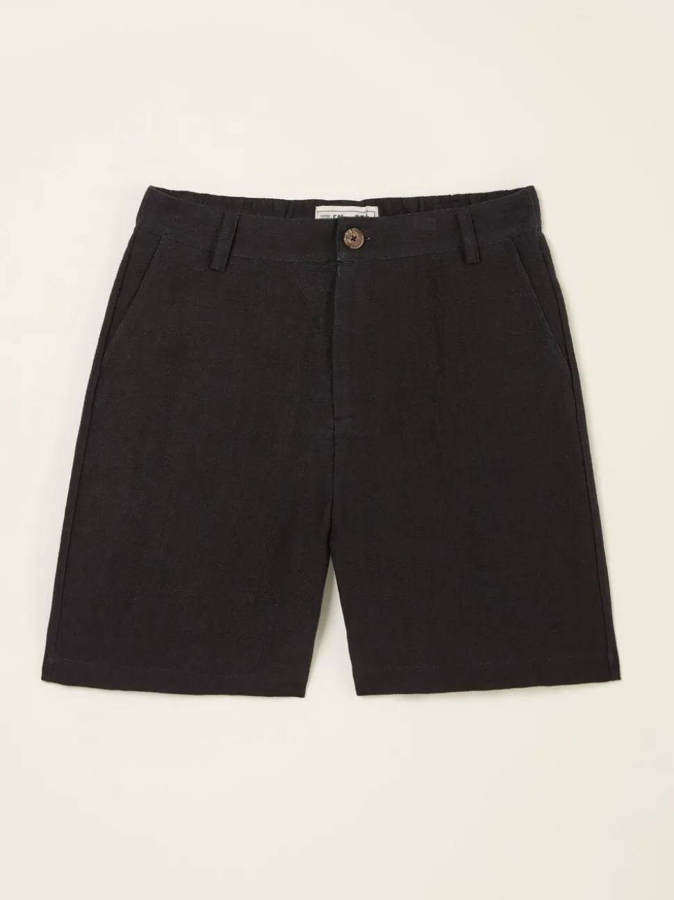 Zwart - FatFace linnen shorts