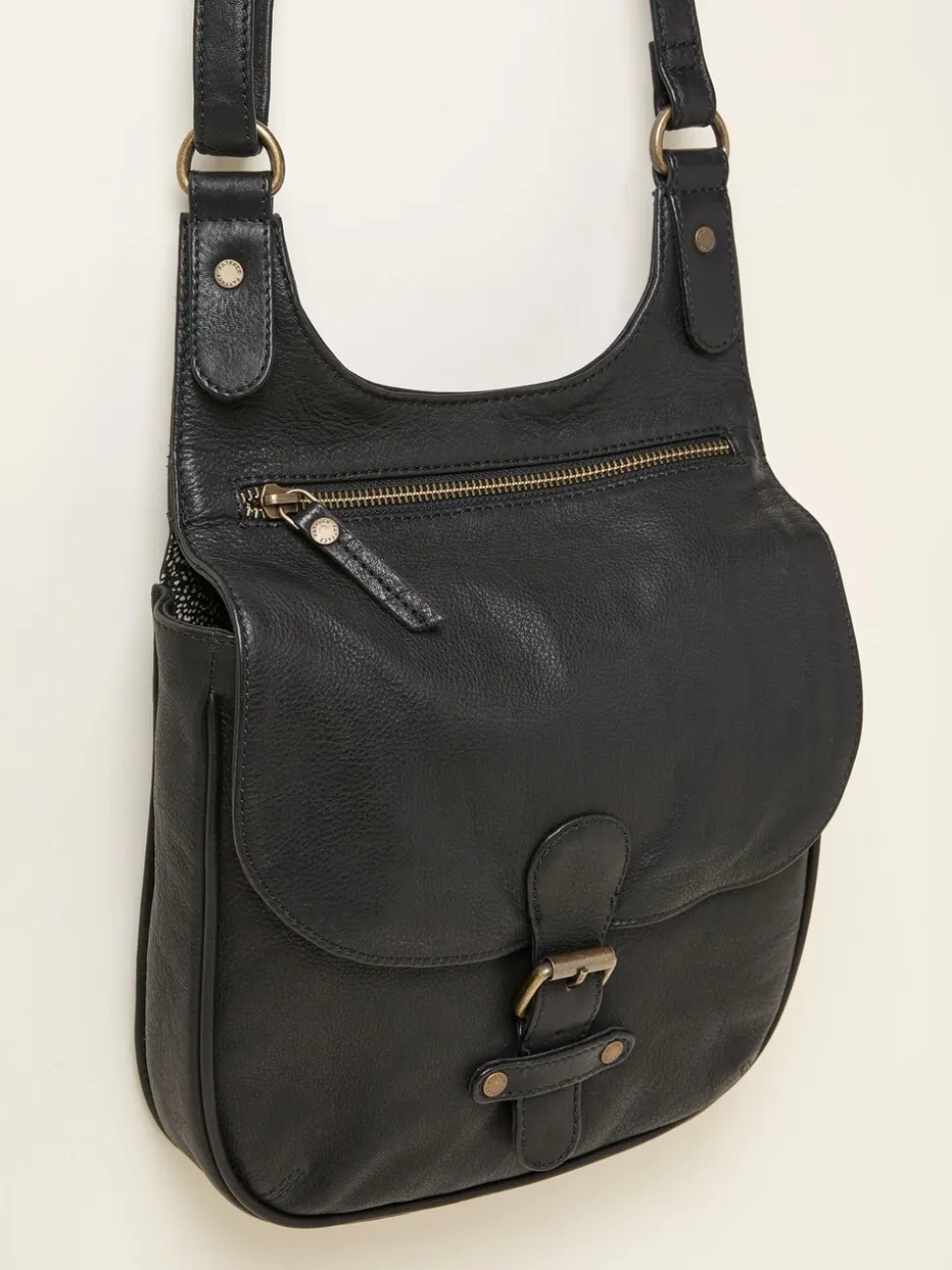 Zwart - FatFace Oiled Crossbodytas